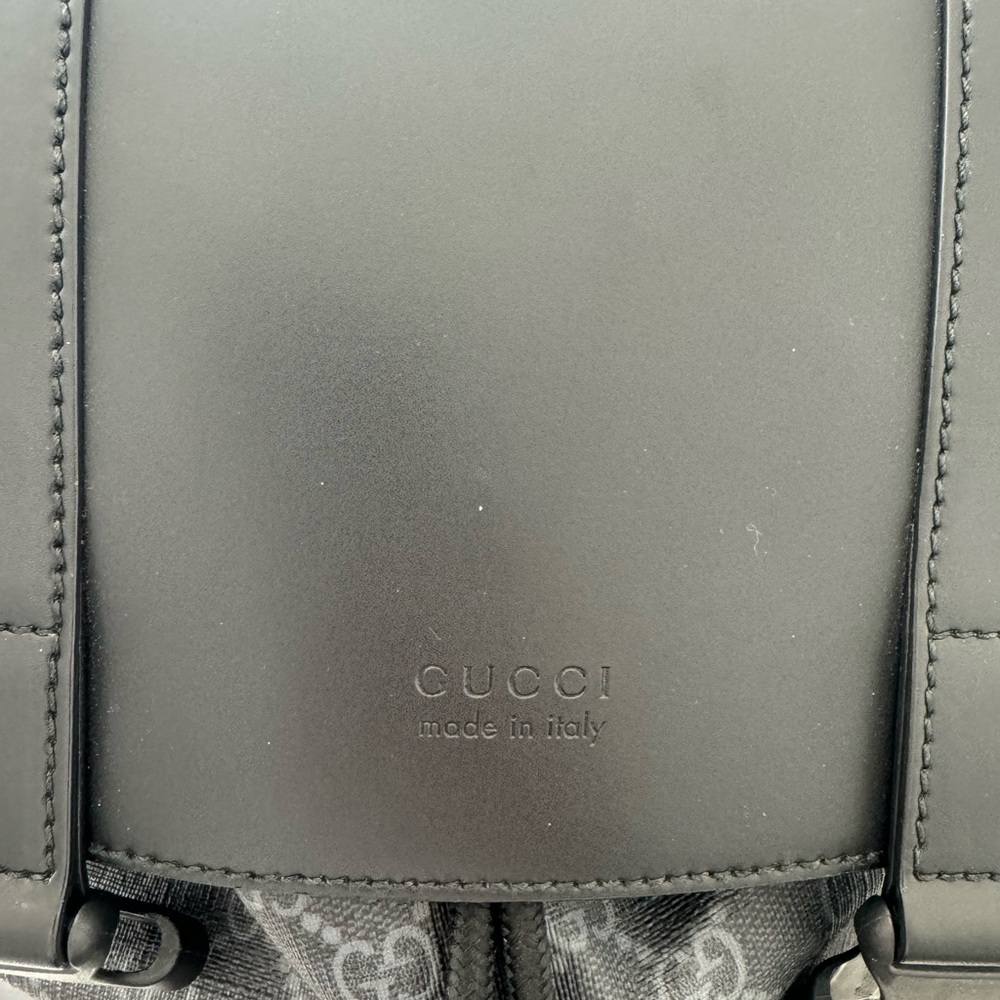 GUCCI men’s back pack. Model GG black backpack. - Picture 9 of 10
